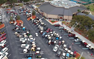 A Capacity Crowd for Area Golf Cart Study    